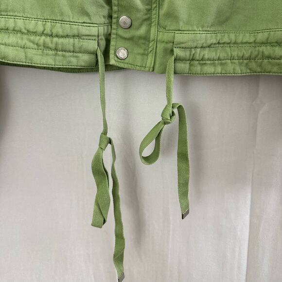 Blank NYC Green Twill Utility Zip up Jacket Womens Size XS - Picture 4 of 9